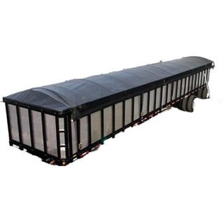 open top trailer with side roll tarp