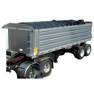 open top trailer with accordion style tarp