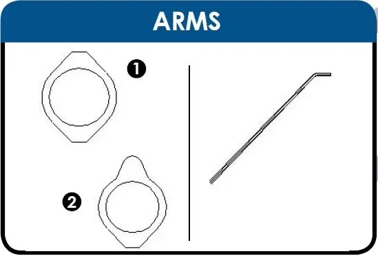 12' Bent Extrusion Arm - No Connect